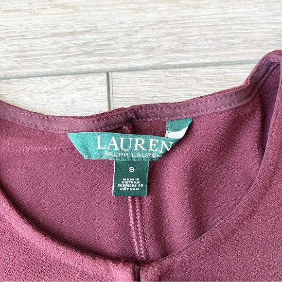Ralph Lauren  Wine Colour Jersey Top - Picture 6 of 14